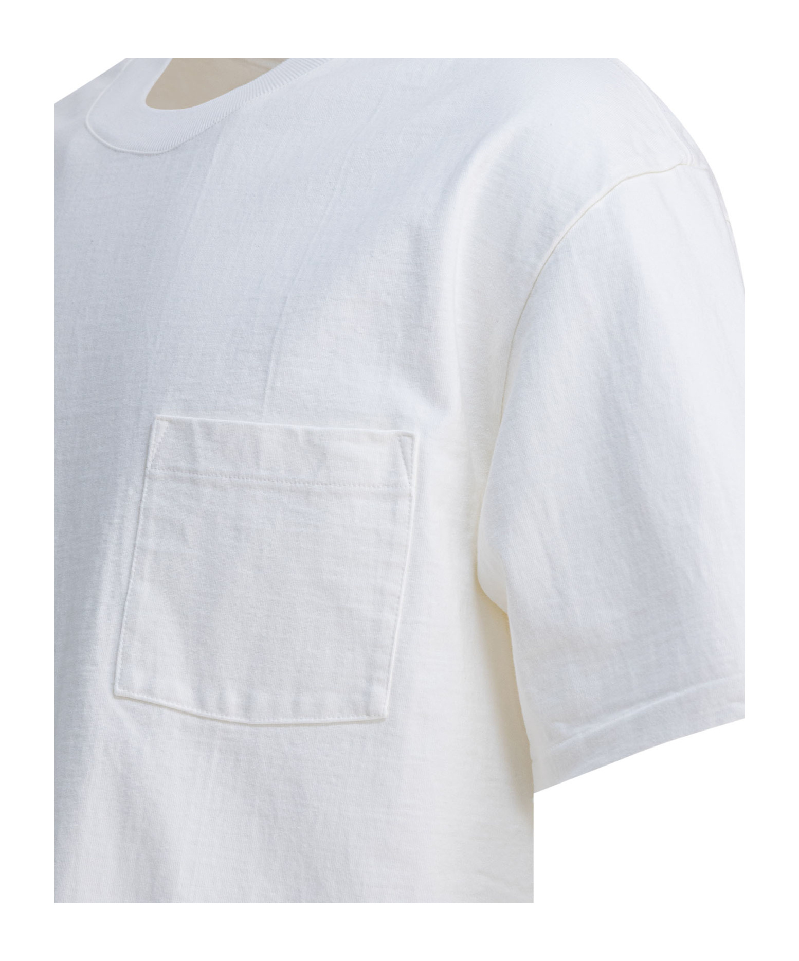 Auralee Crew-neck Cotton T-shirt In White