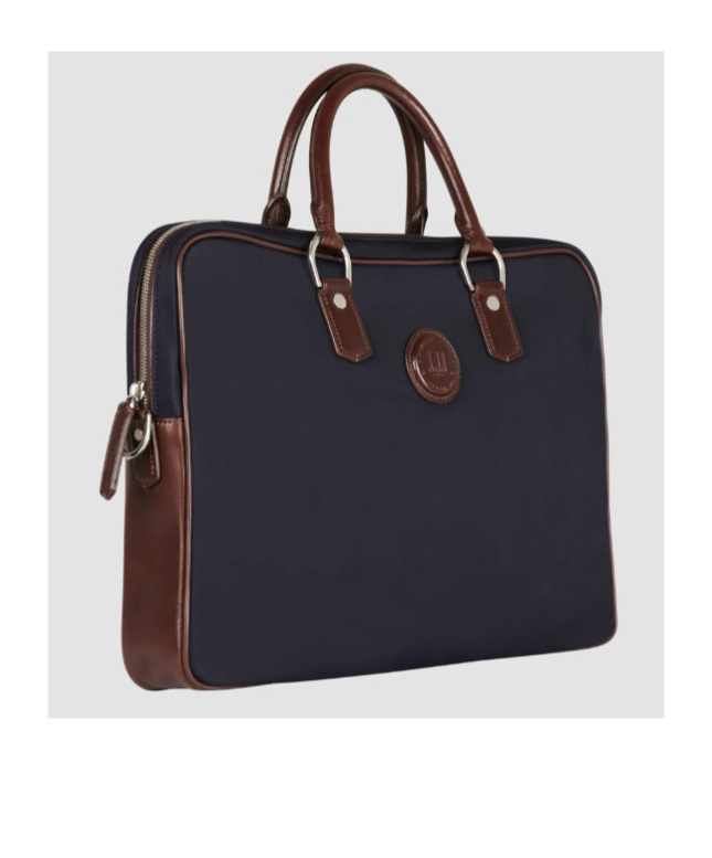 Dunhill Logo Briefcase In Black