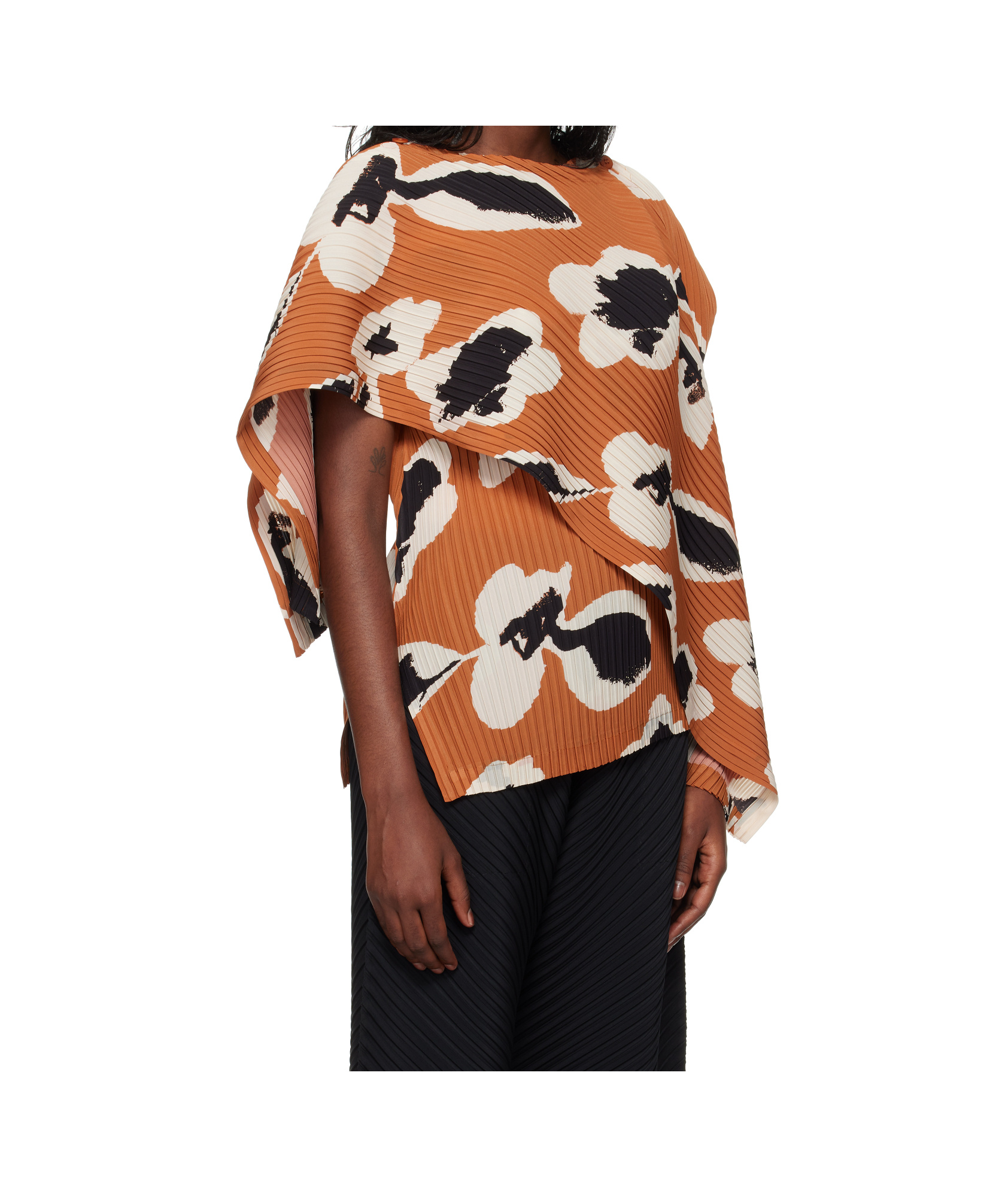 Issey Miyake Irregular Tops In Multicolor