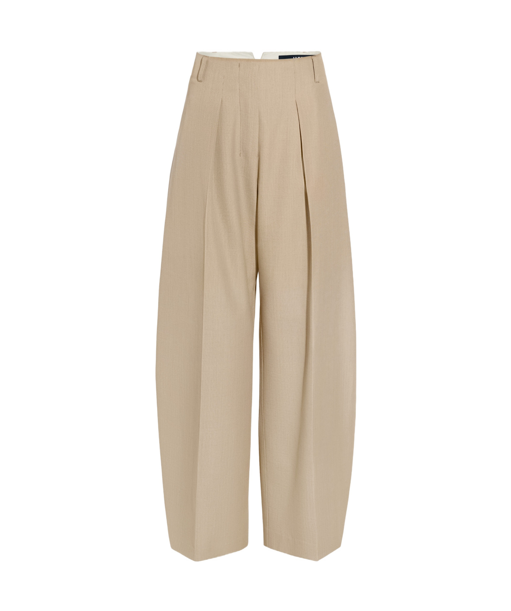 Jacquemus Oval Trousers In Nude
