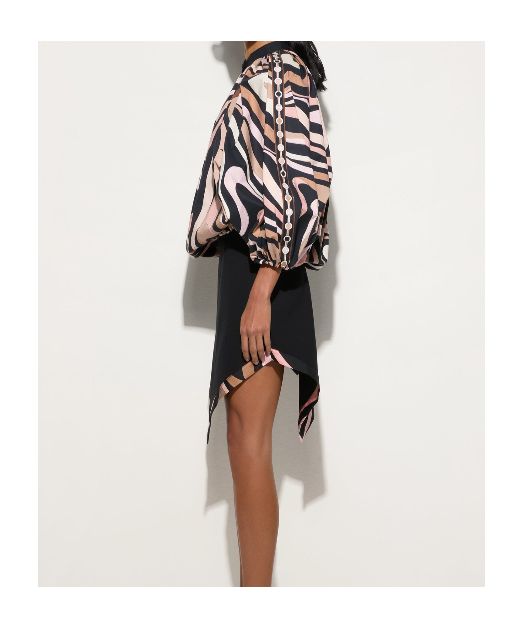 Emilio Pucci Patterned Top In Black