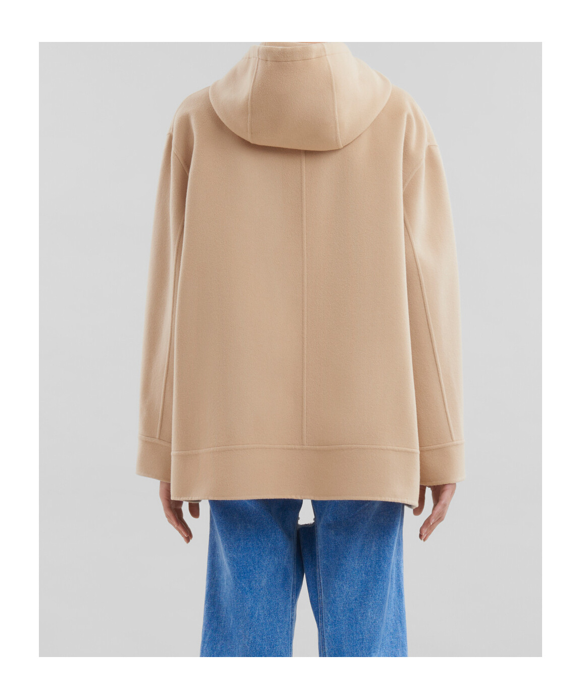 Marni Hoded Zipper Casual Jacket In Nude