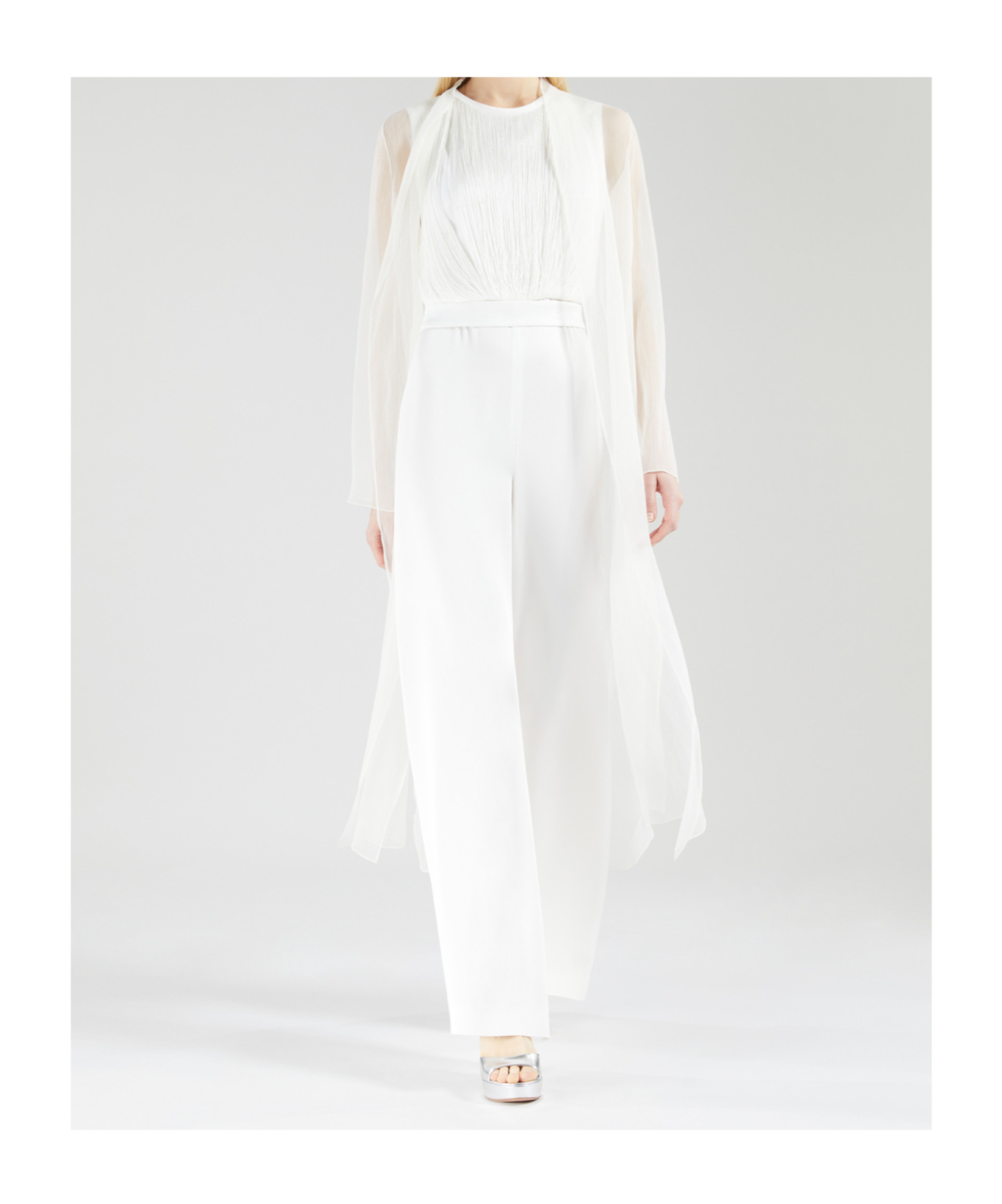 Max Mara Crepe Jacket In White