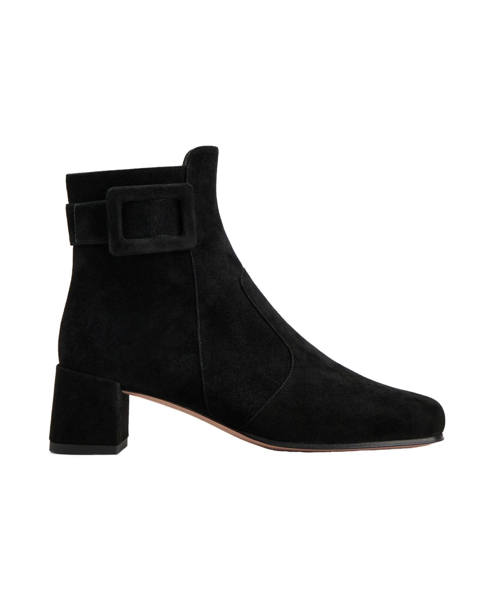 Roger Vivier Trs Vivier Suede Ankle Boots In Black