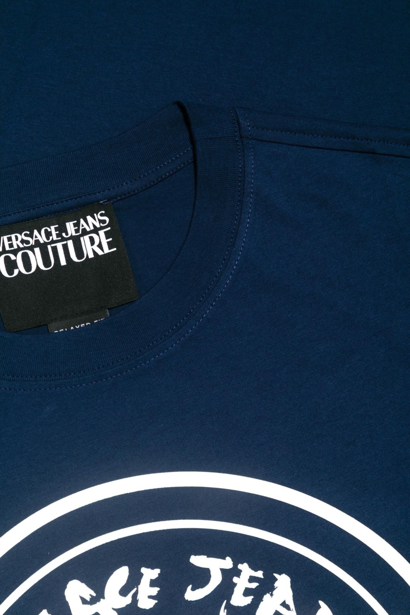 Versace Jeans Logo-print T-shirt In Blue