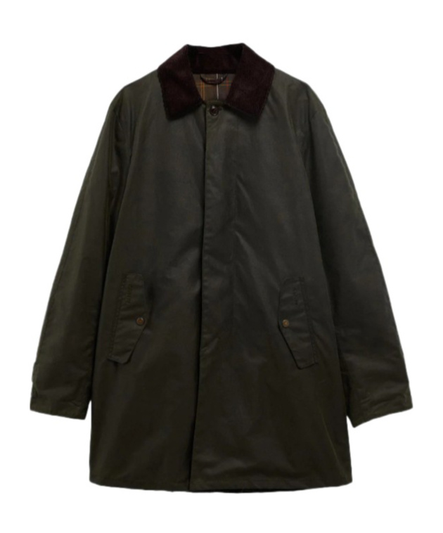 Barbour X Baracuta Trench Coat In Green
