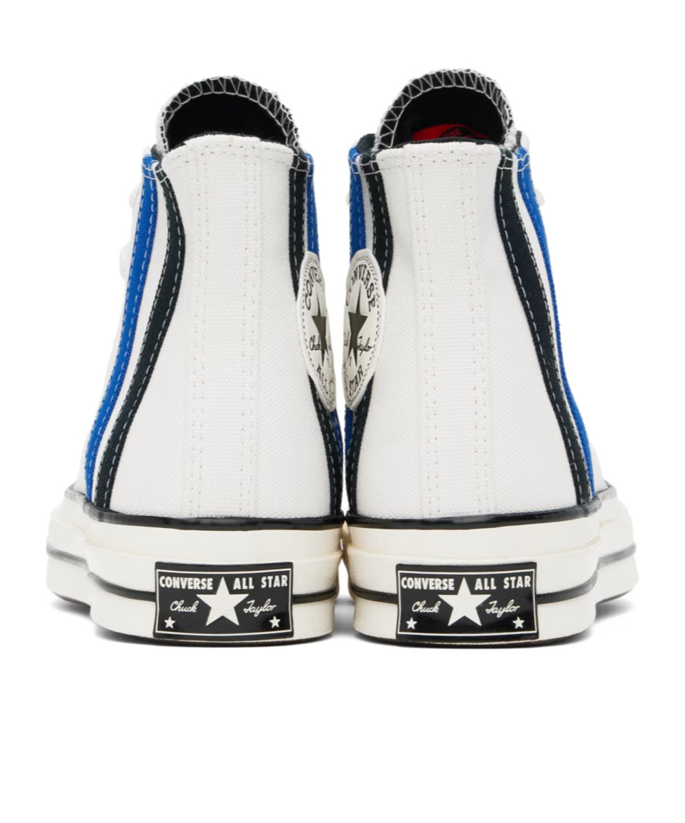 Converse Striped Lace High-top Casual Shoes In White