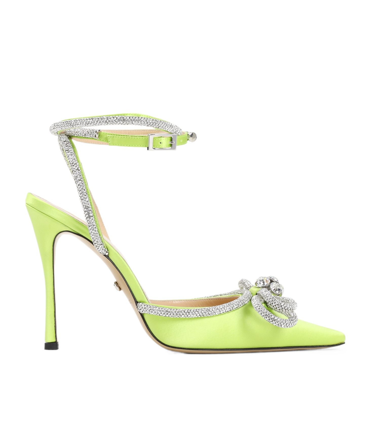 Machmach Double Bow High-heeled Sandals In Green