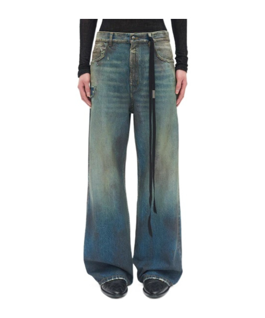 Ann Demeulemeester Belt Loop Jeans In Black