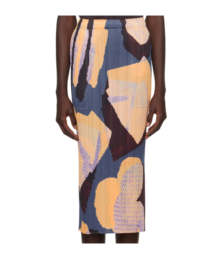 ISSEY MIYAKE METEORITE PATTERN PRINTED SKIRT