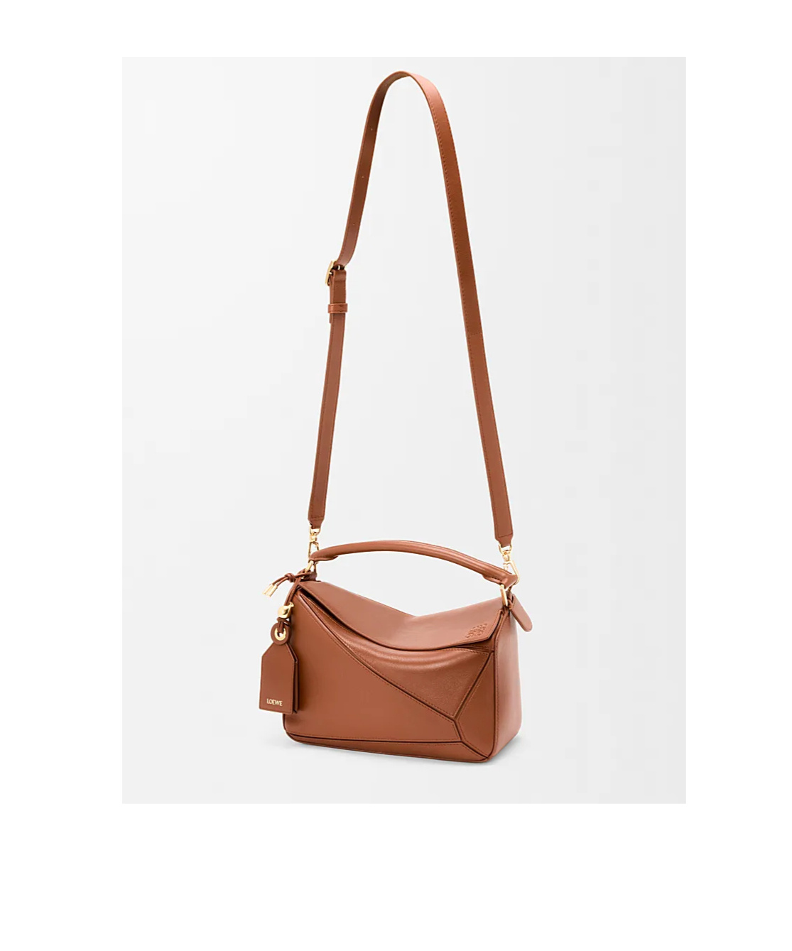 Loewe Zippered Shoulder Bag In Brown