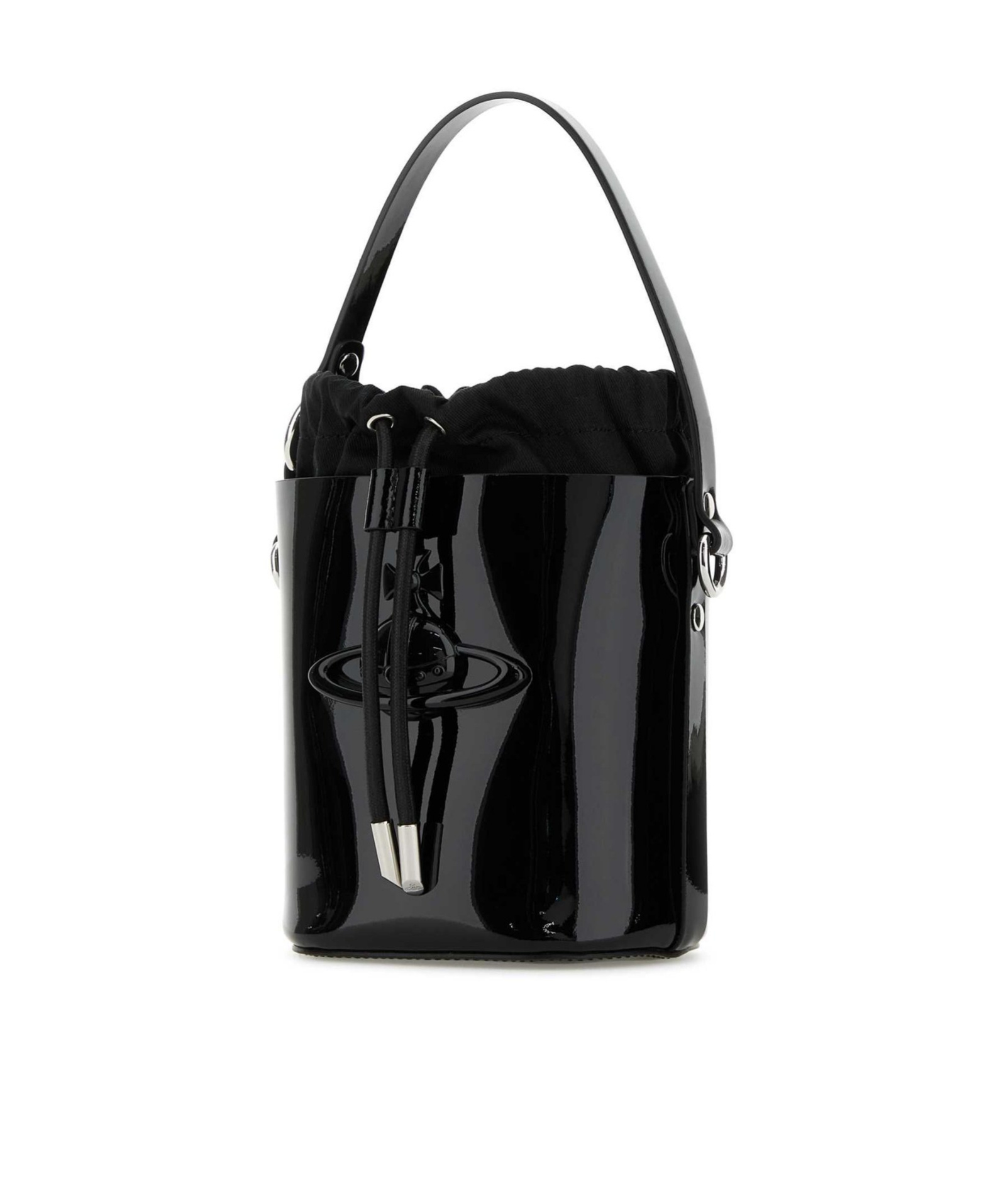 Vivienne Westwood Daisy Drawstring Bucket Bag In Black