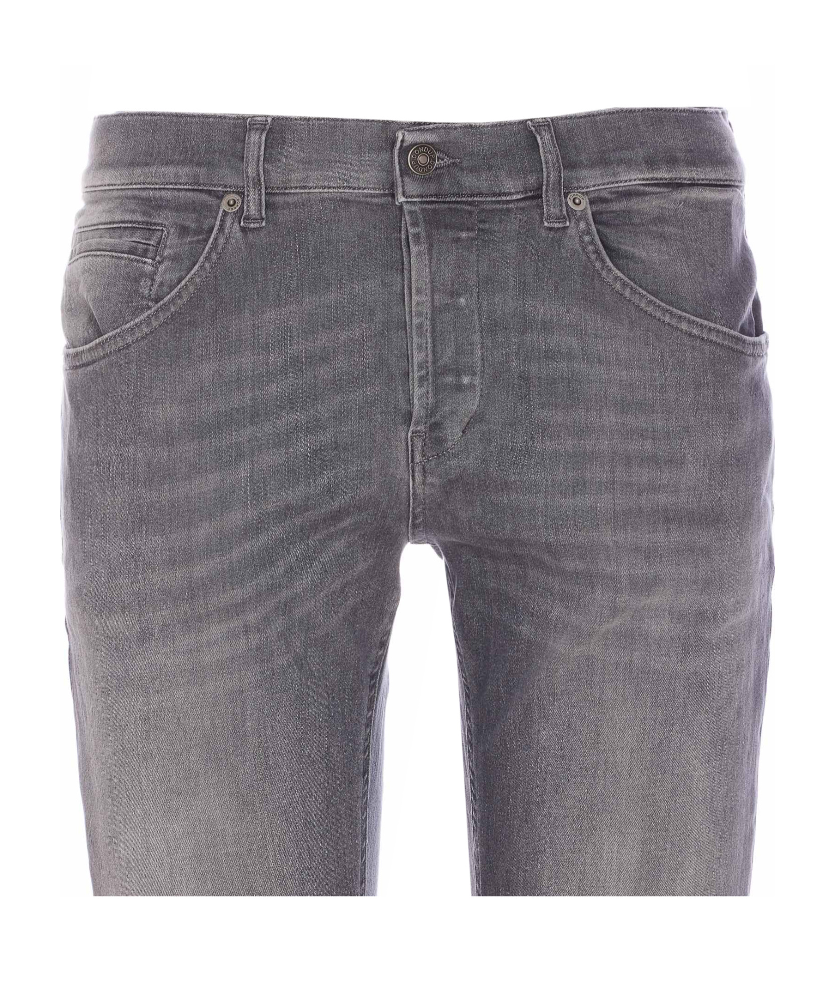 Dondup Slim-fit Gray Denim Jeans In Gray