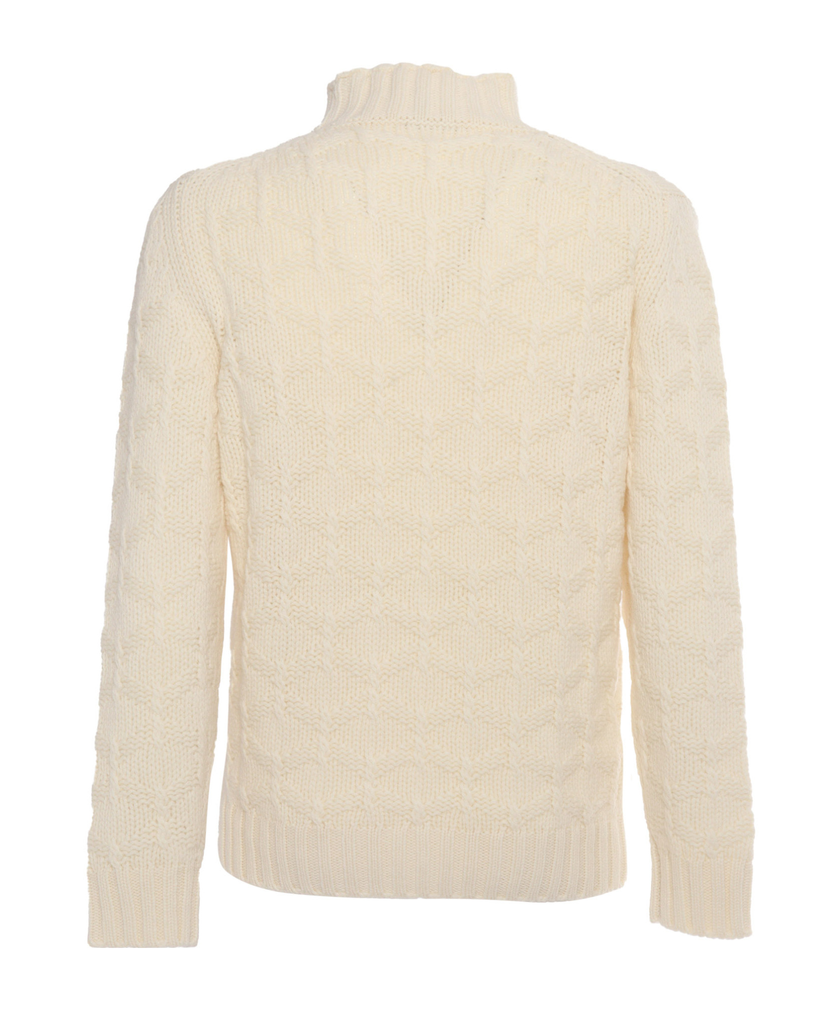 Kangra Cashmere Diamond Pattern Turtleneck Sweater In Nude