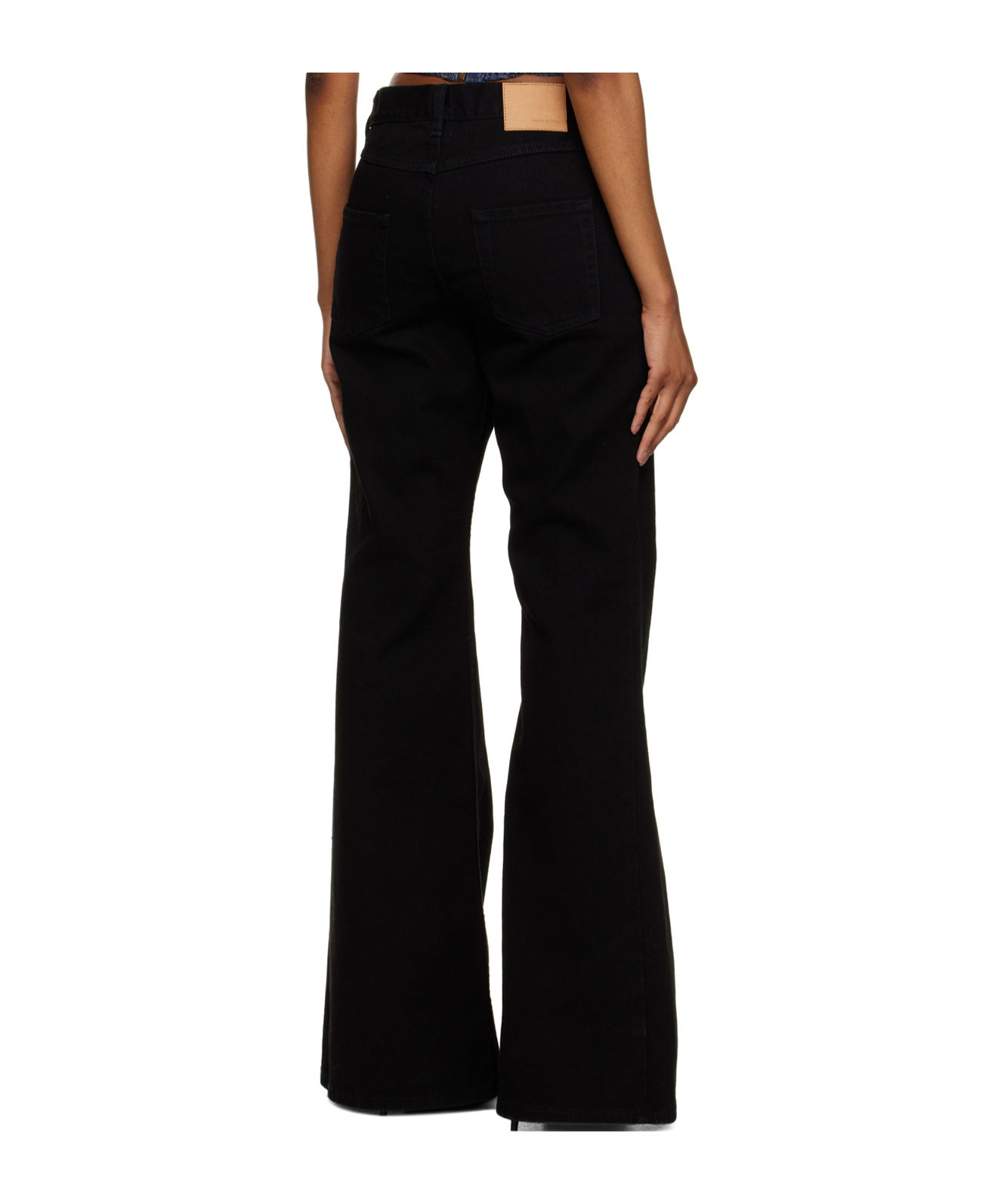Magda Butrym Flare High Waist Jeans In Black