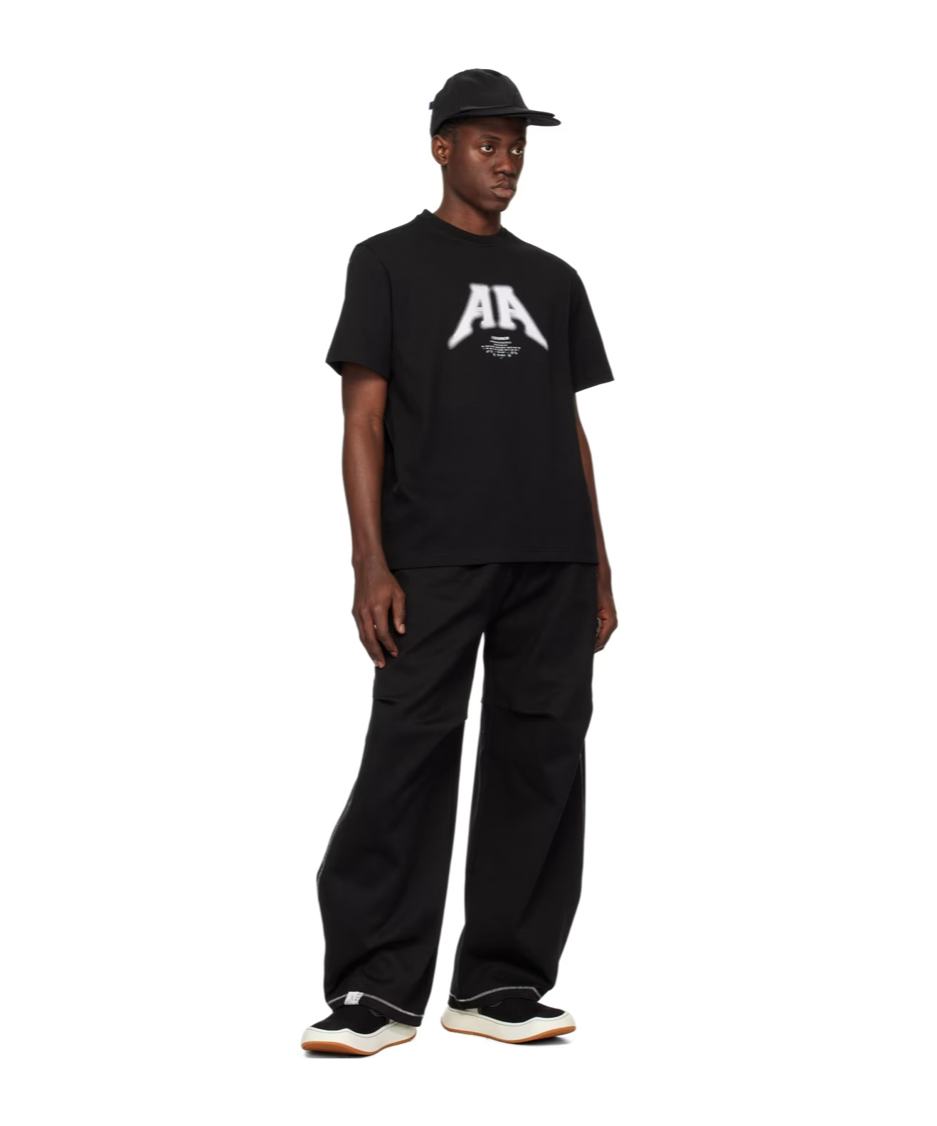 Ader Error Short-sleeved T-shirt In Black