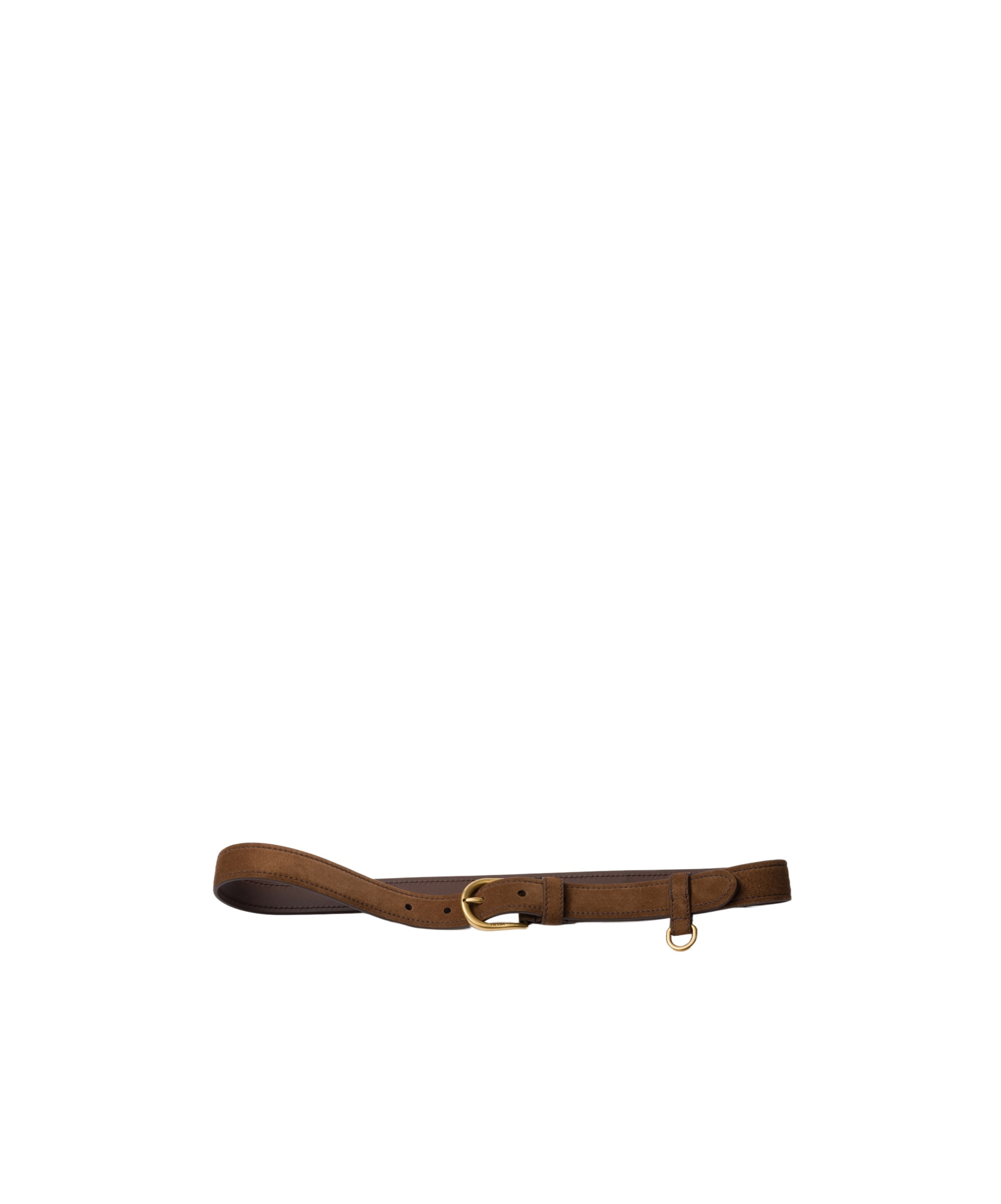 Prada Dark Brown Leather Belt
