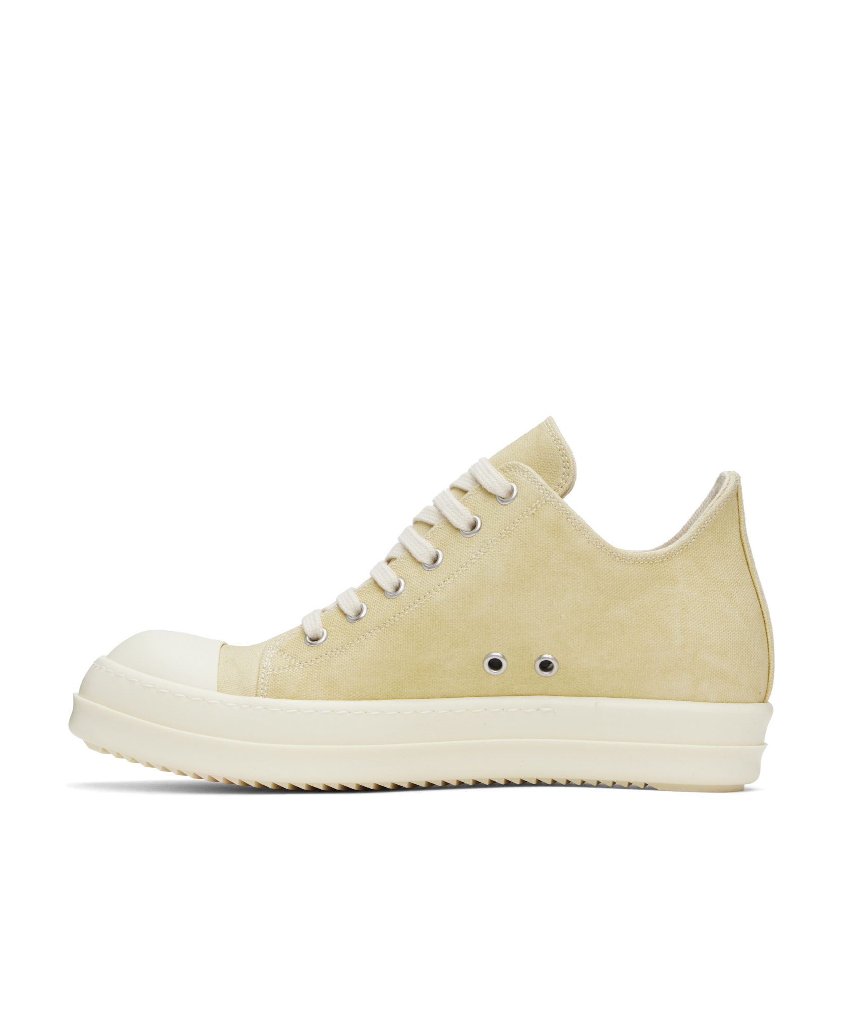 Shop Rick Owens Drkshdw Round Toe Low Top Casual Shoes In Nude