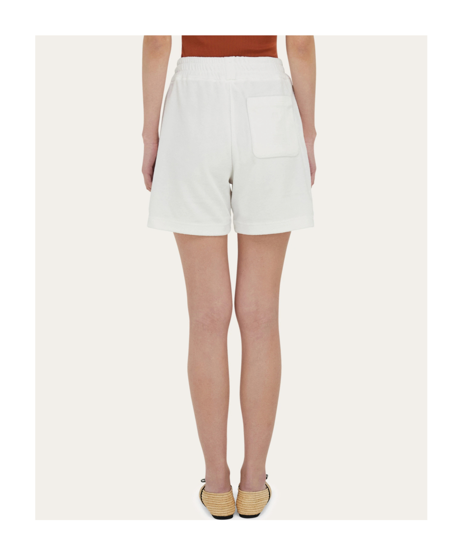 Ferragamo Monogram Bermuda Shorts In White