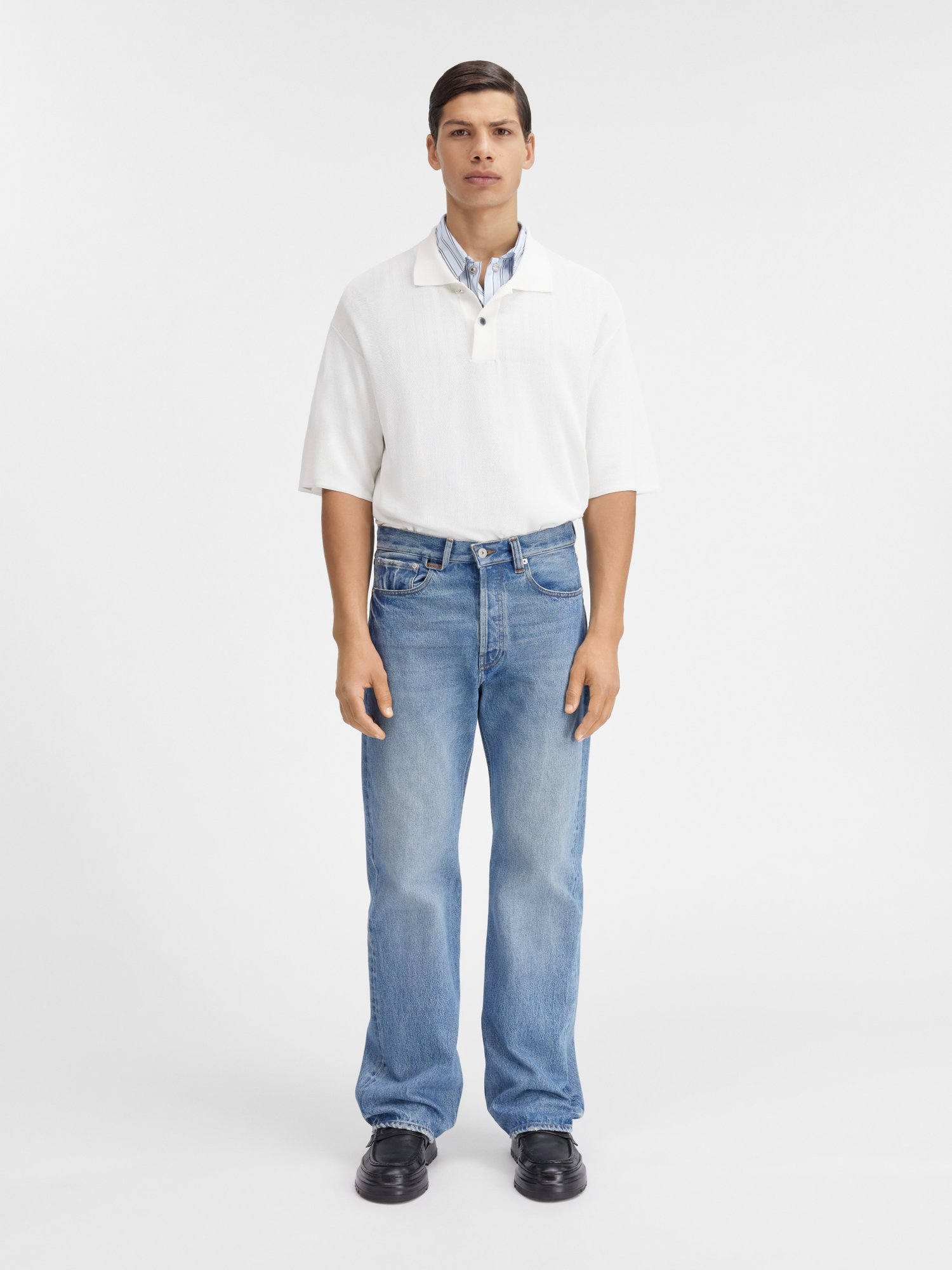 Jacquemus Cotton Jeans In Blue