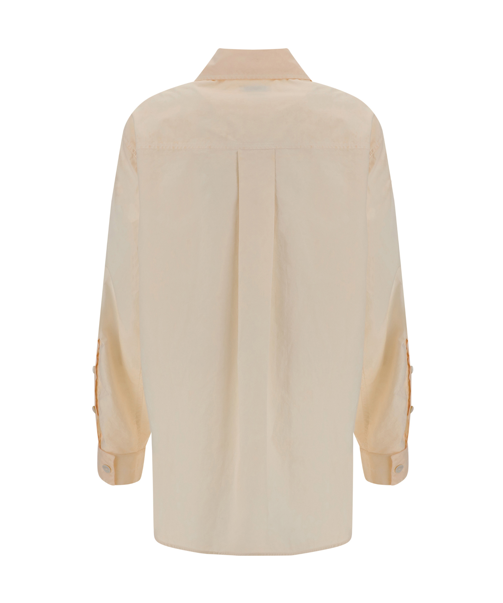 Shop Quira Cotton Shirt In Nude
