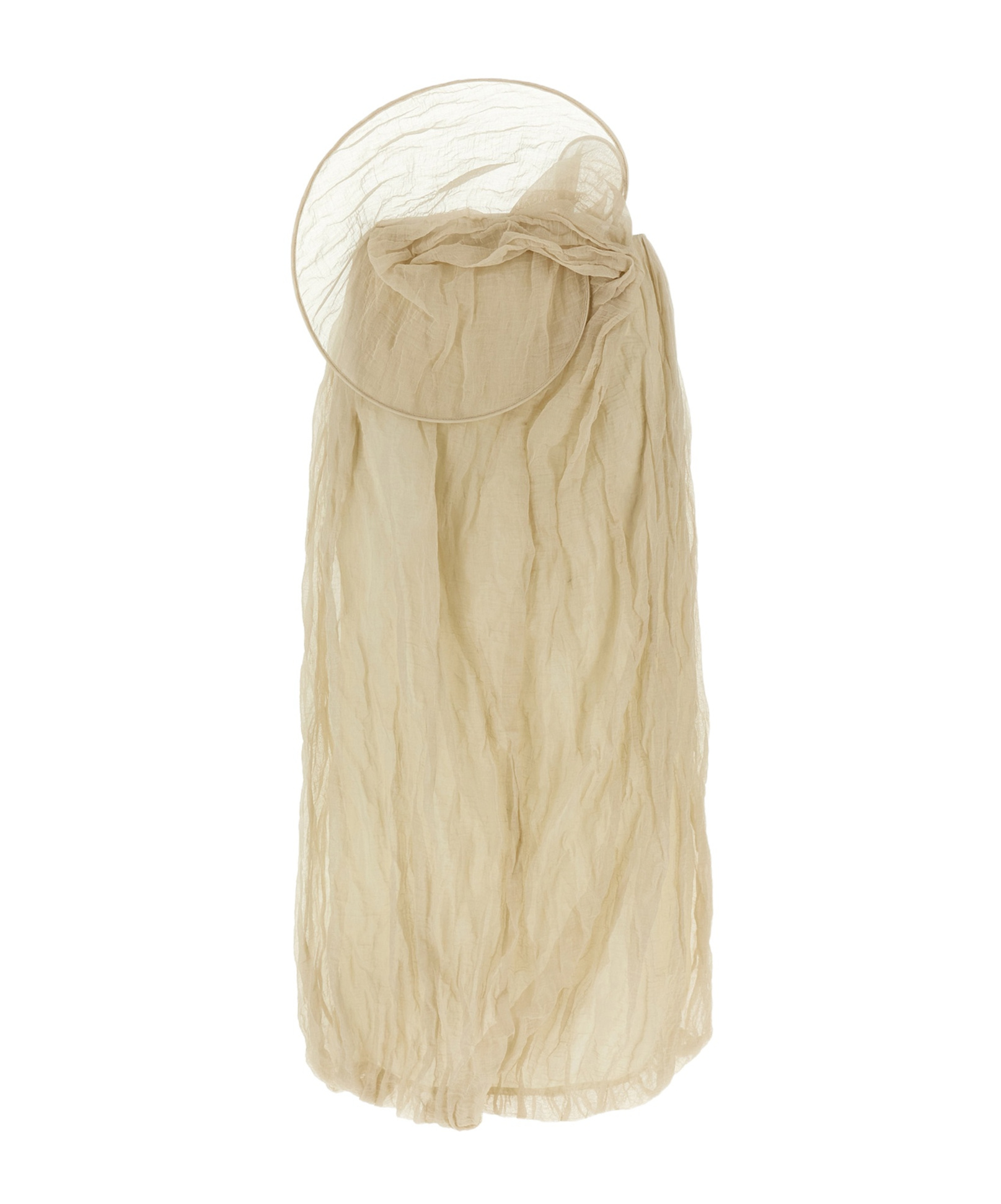 Magda Butrym Flowing Silhouette Layered Sheer Skirt In Nude
