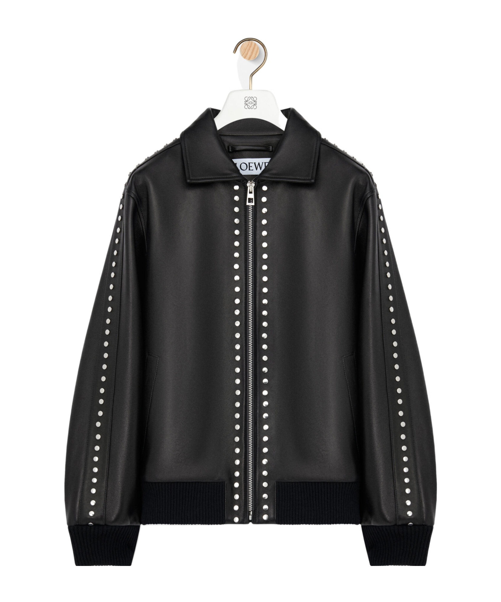 Loewe Nappa Lambskin Bomber Jacket In Black