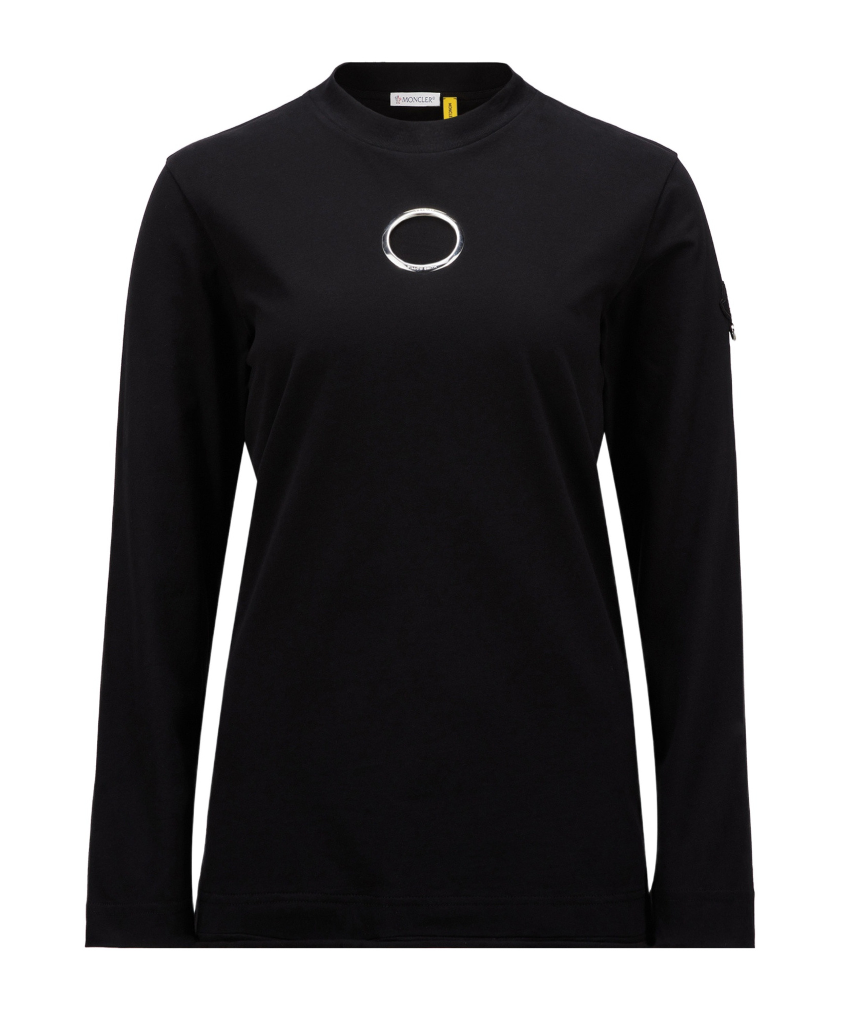 Moncler Long-sleeved T-shirt In Black