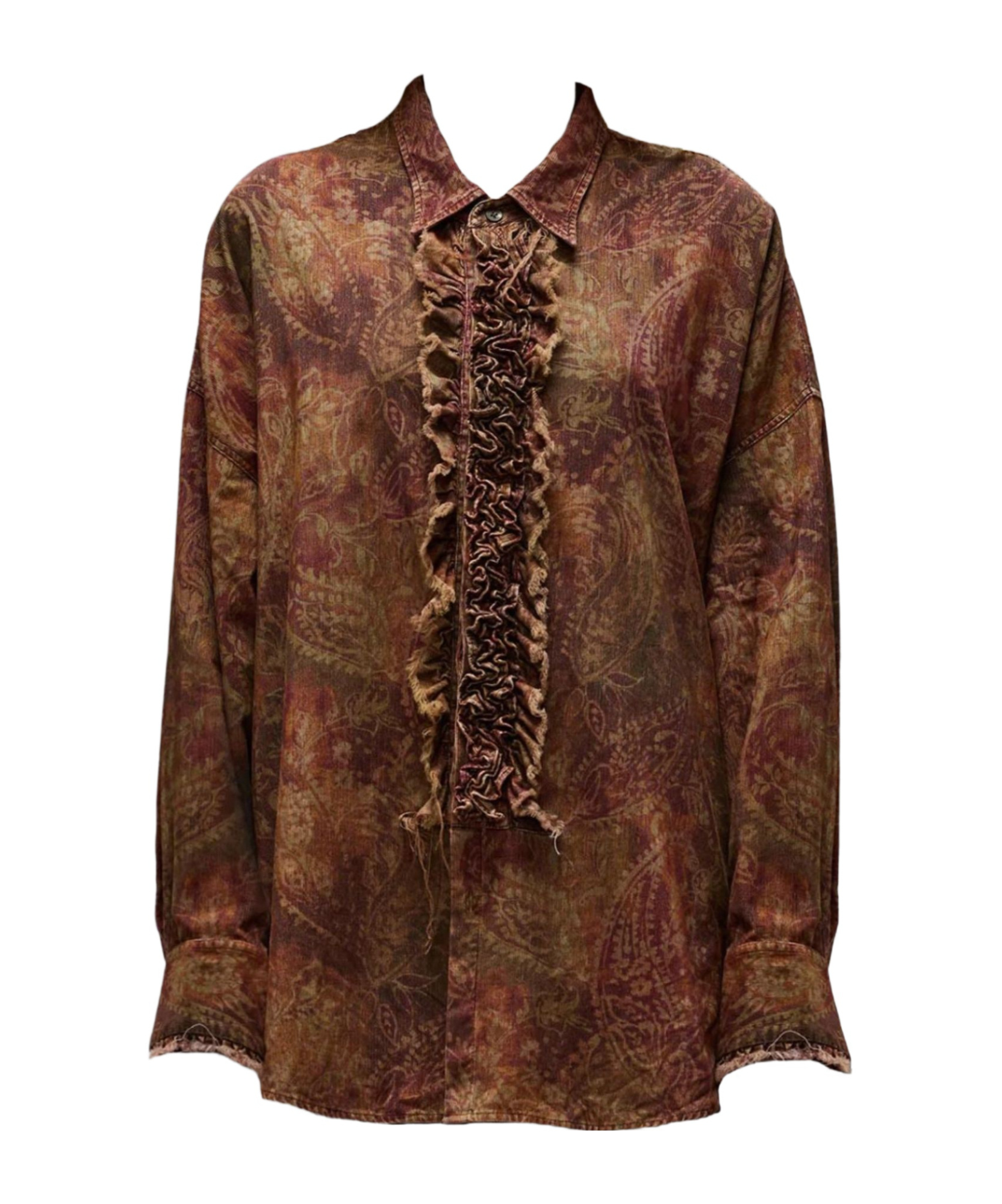 R13 Long-sleeved Shirt In Brown