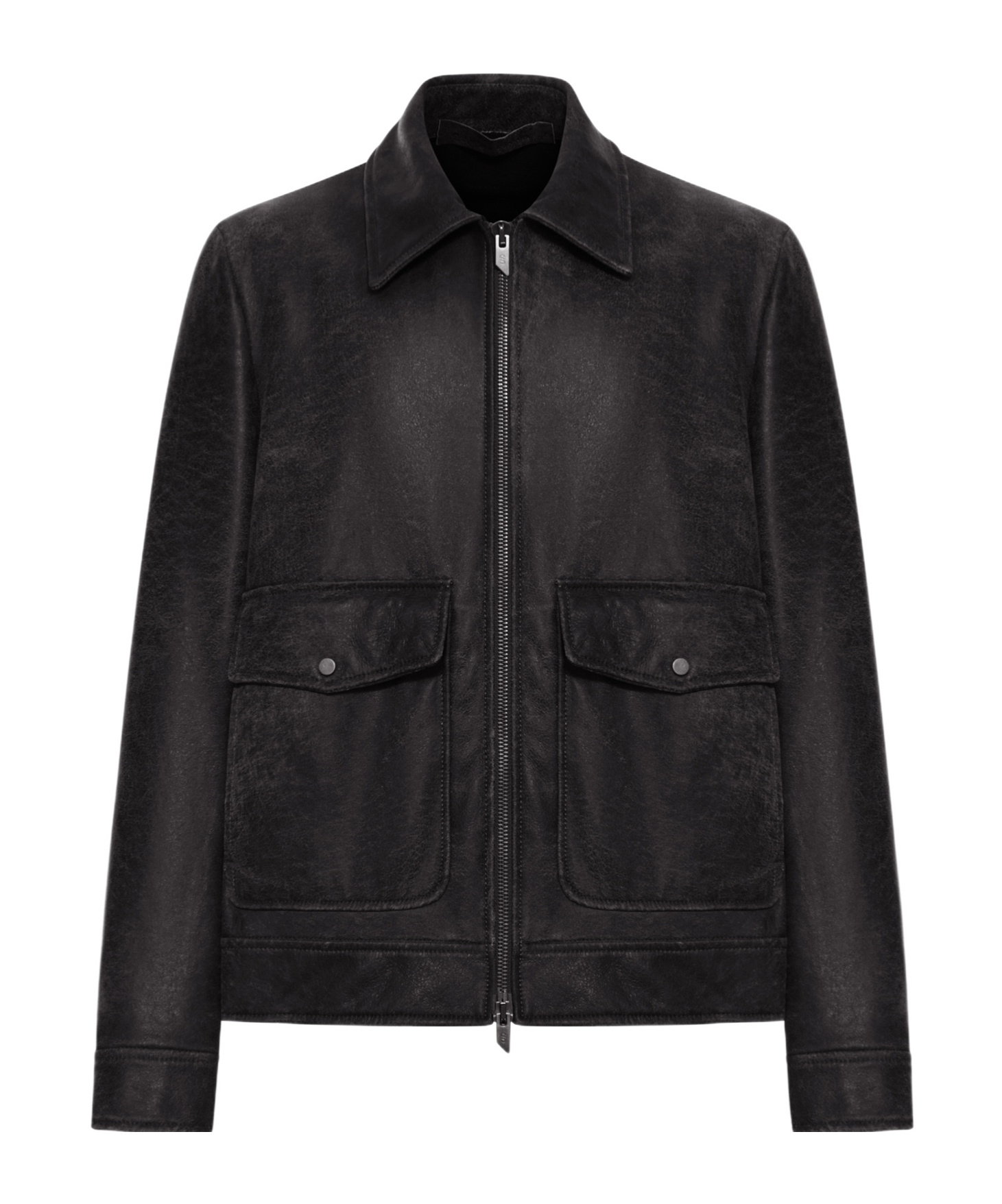 Salvatore Santoro Flap-pocket Leather Jacket In Black