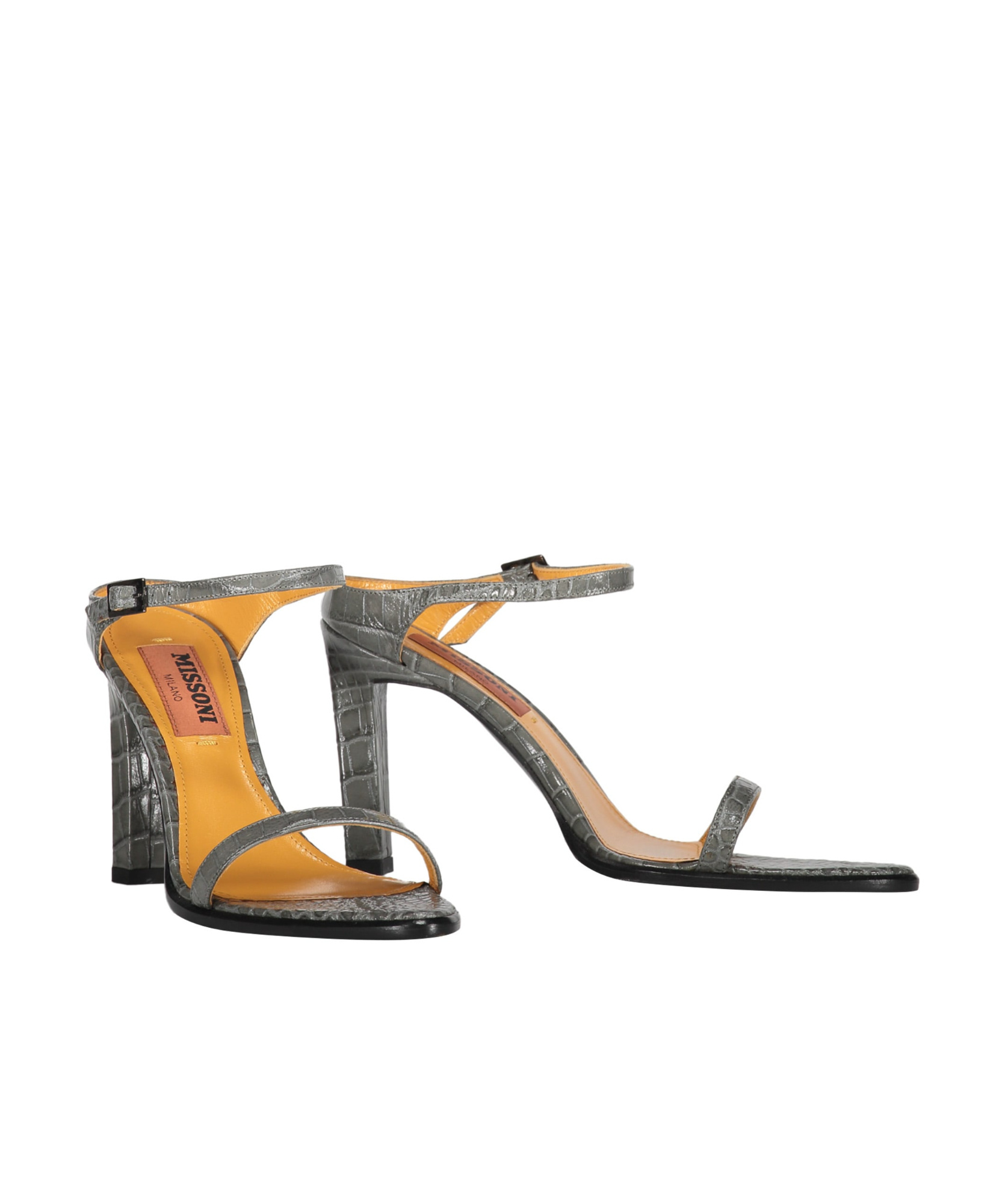 Shop Missoni 90mm Snakeskin-print Mules In Black