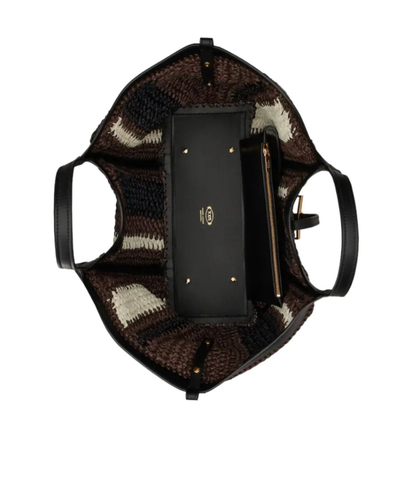 Tod's T Timeless Shopper Bag In Black