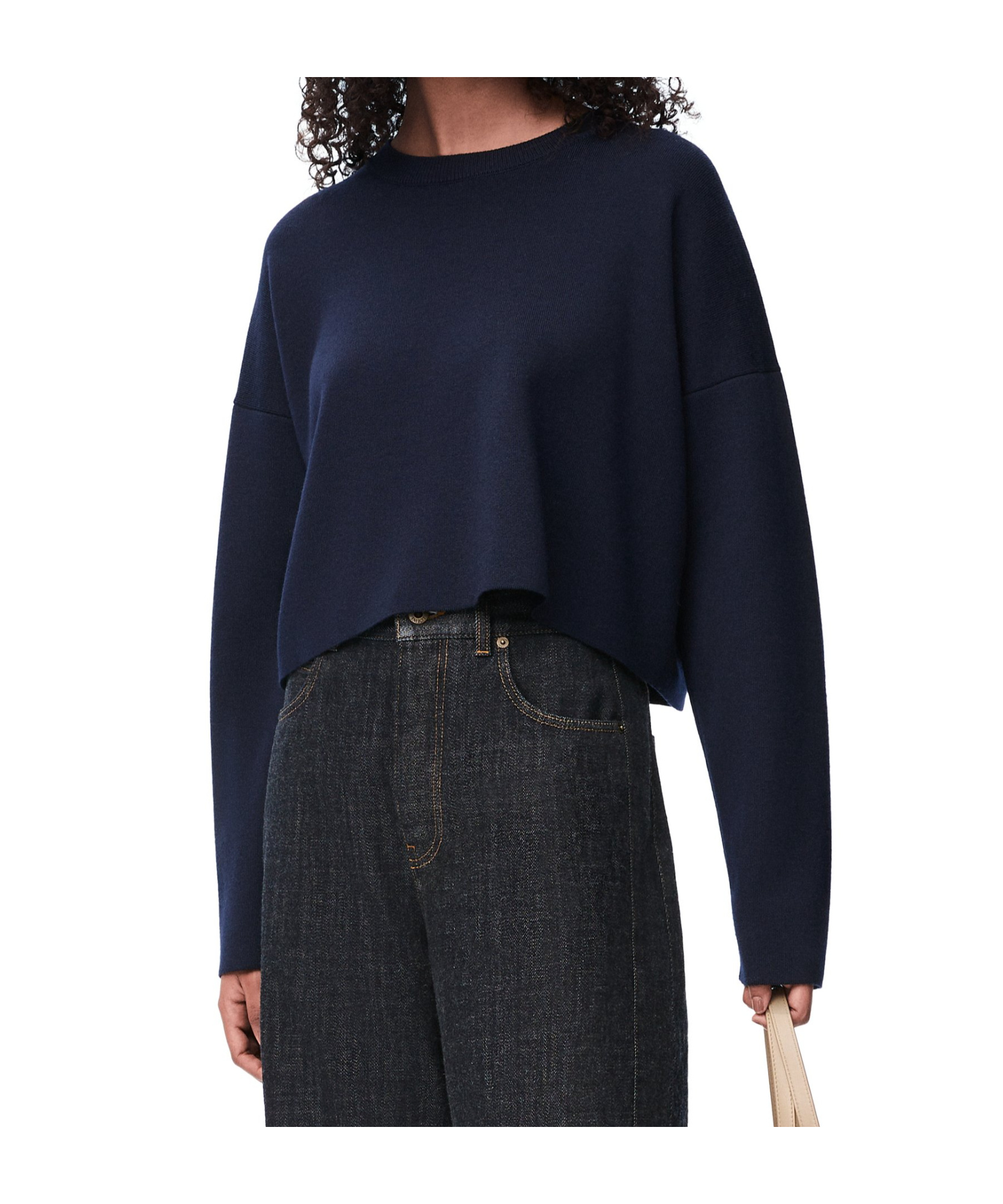 Loewe Anagram Wool Sweater In Black