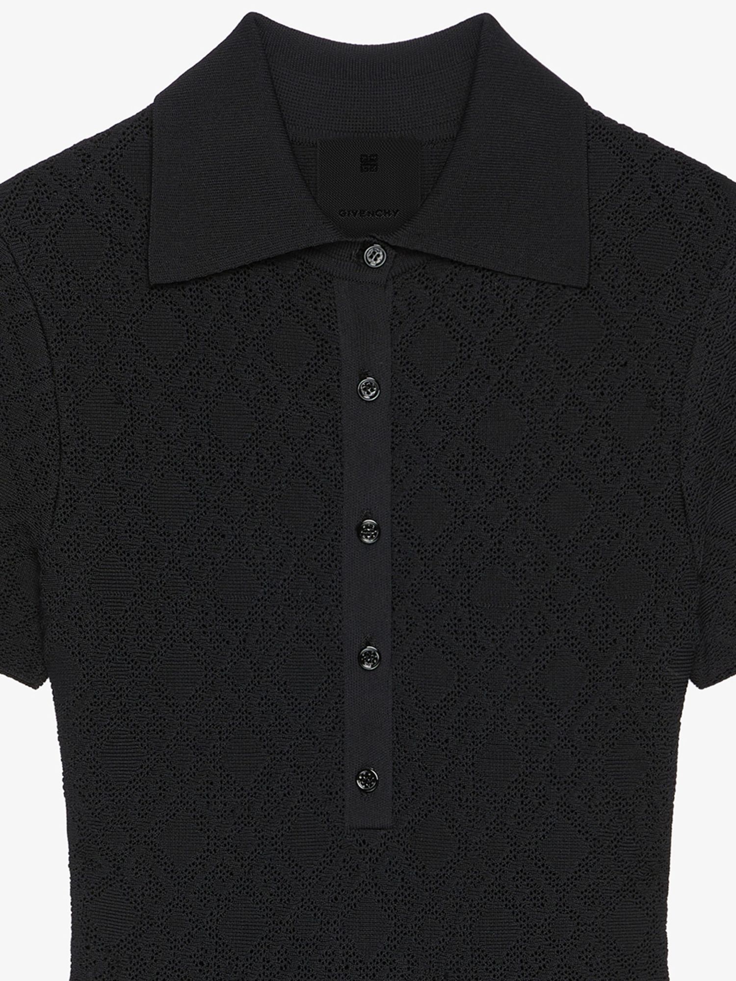 Givenchy Robe Polo En Jacquard Monogramme 72 In Black