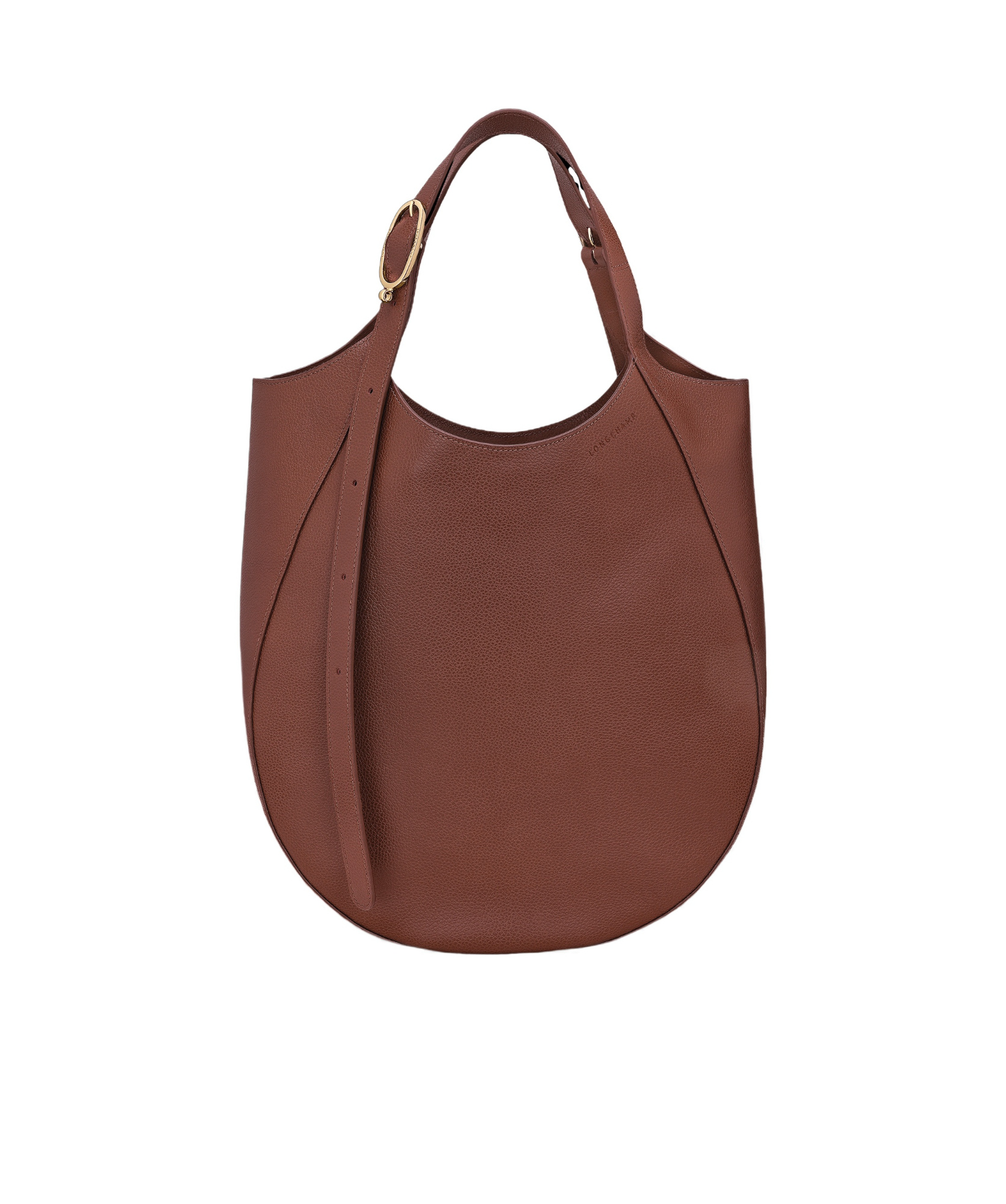 Longchamp Le Foulonné Xl Grained-leather Tote Bag In Brown