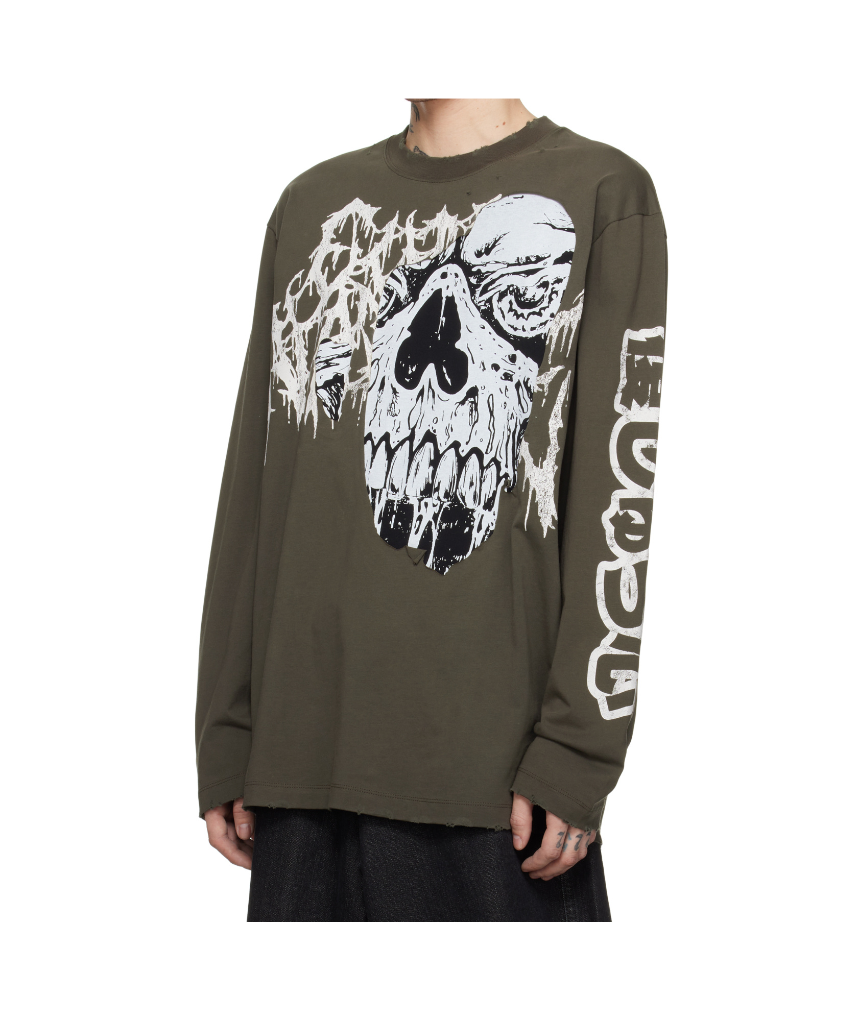 Lu'u Dan Long-sleeved T-shirt In Grey