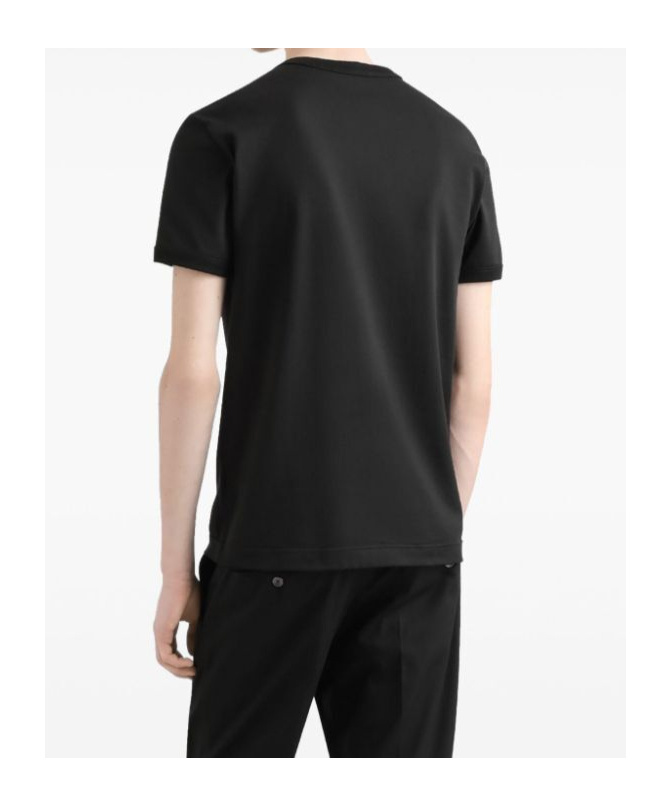 Shop Dolce & Gabbana Embroidered Logo T-shirt In Black