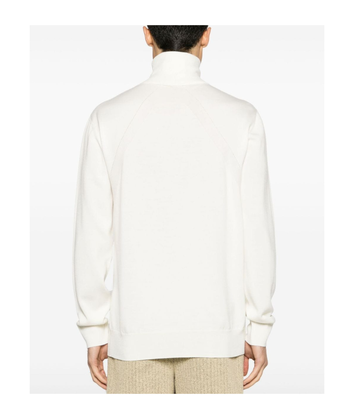 Jil Sander Roll-neck Wool Jumper In White