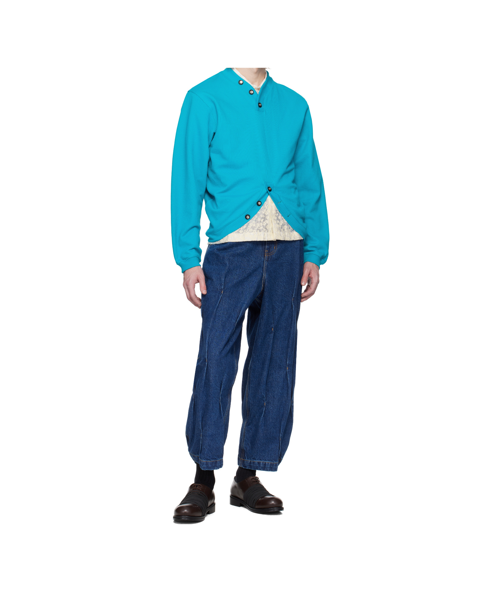 Ader Error Blue Product. 33 Sweatshirt In Turquoise