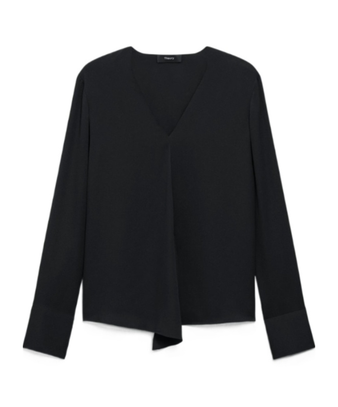 Theory Long Sleeve T-shirt In Black