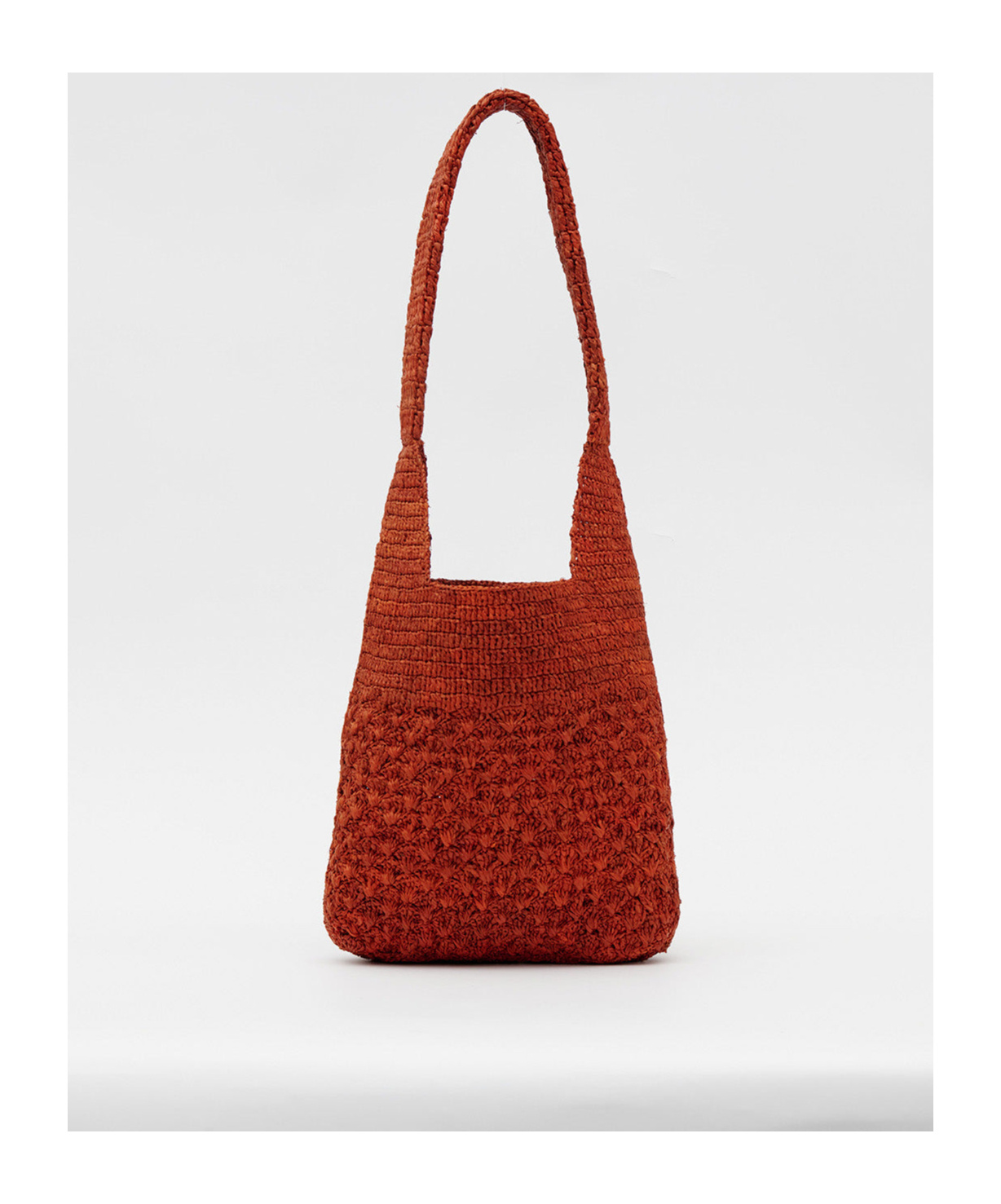 Isabel Marant Small Praia Shoulder Bag With Raffia Texture In Orange