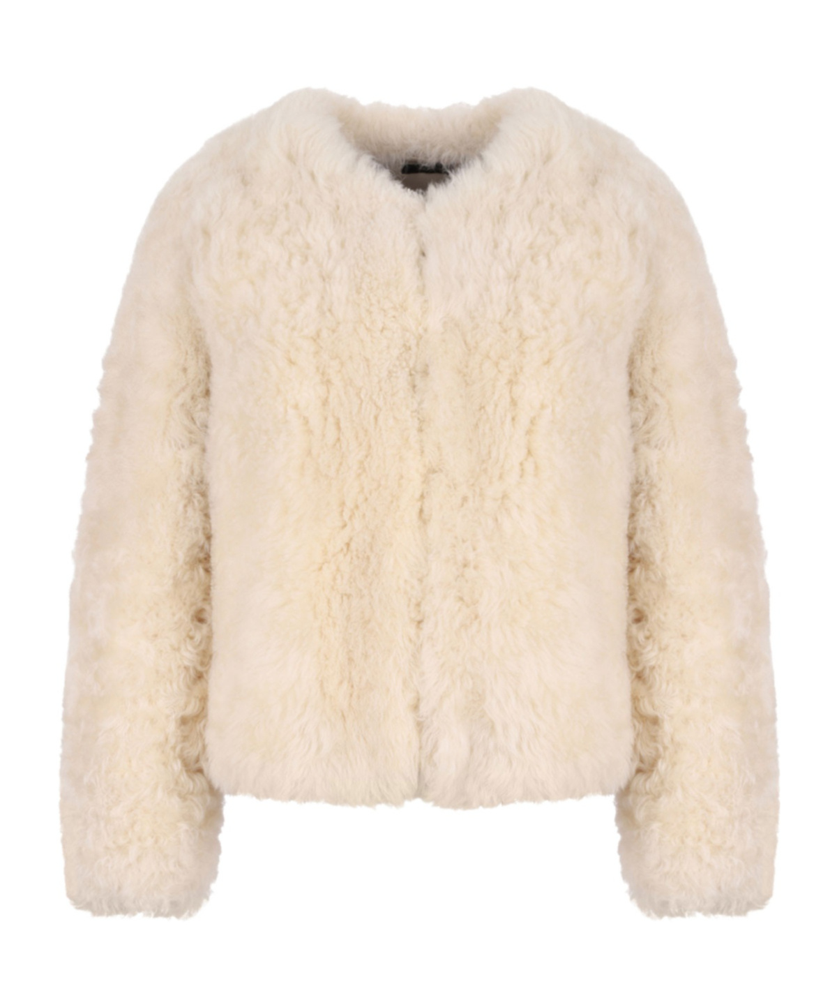 Tom Ford Crewneck Long-sleeved Coat In Neutral