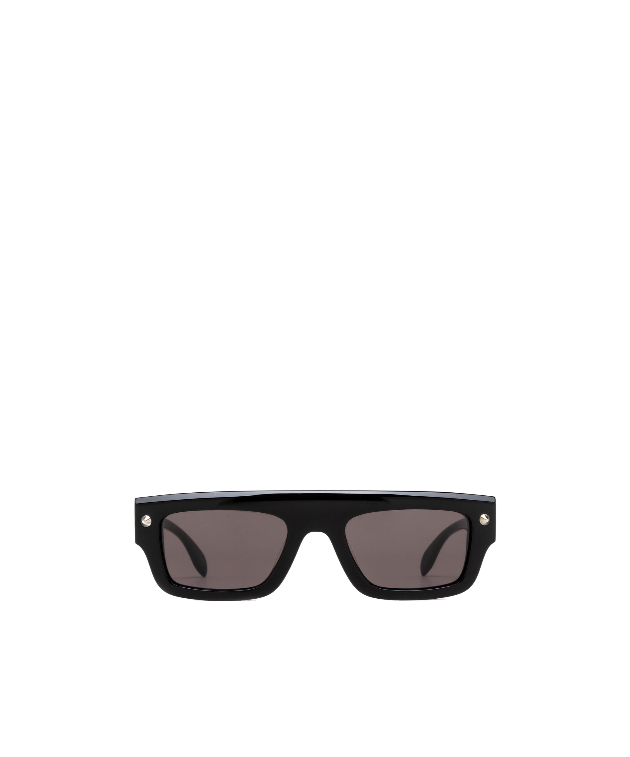 Alexander Mcqueen Rectangle-frame Sunglasses In Black