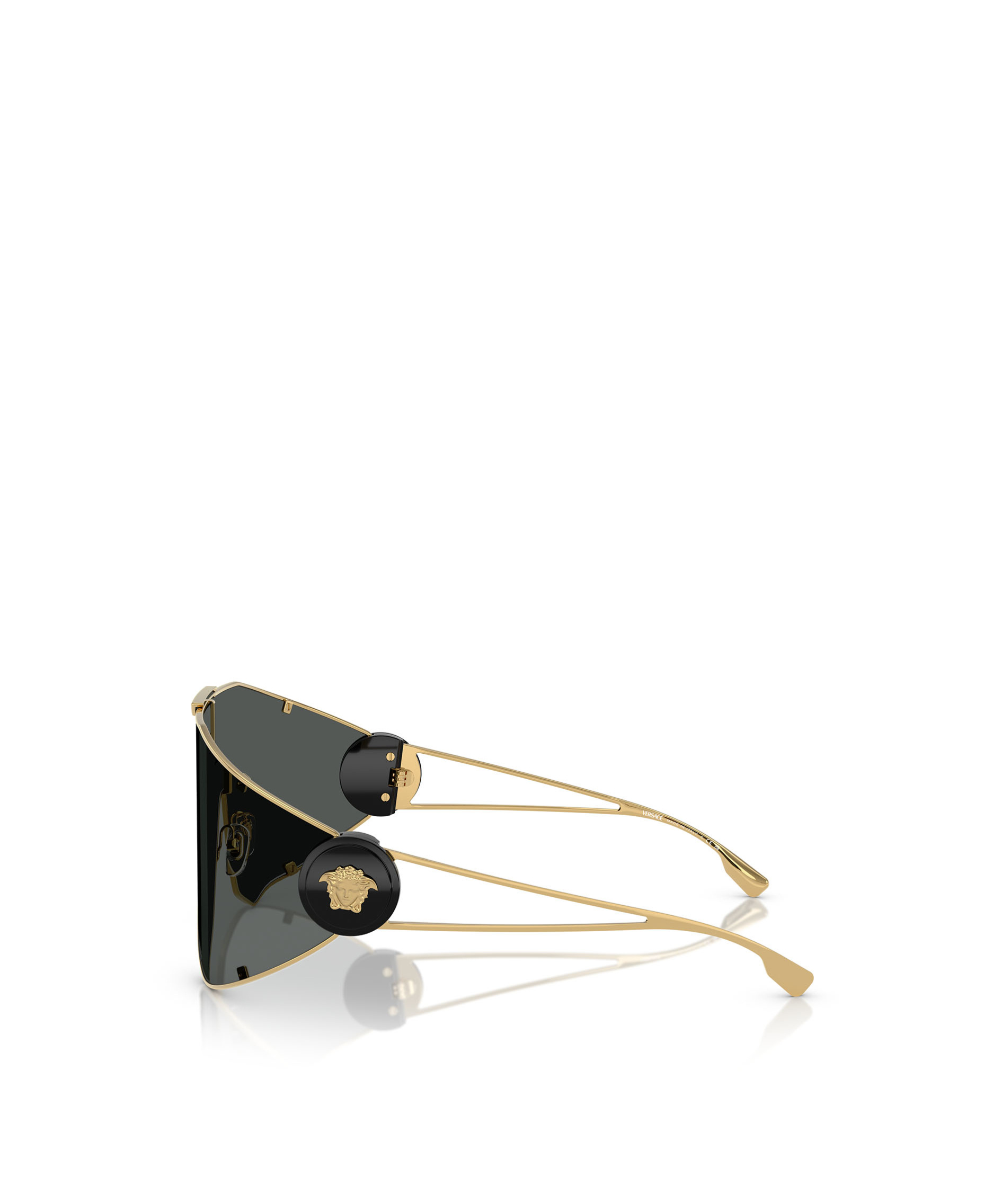 Versace Geometric Sunglasses In Black