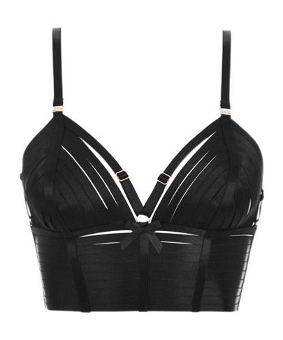 Shop Bordelle Multi-strap Bra In Black