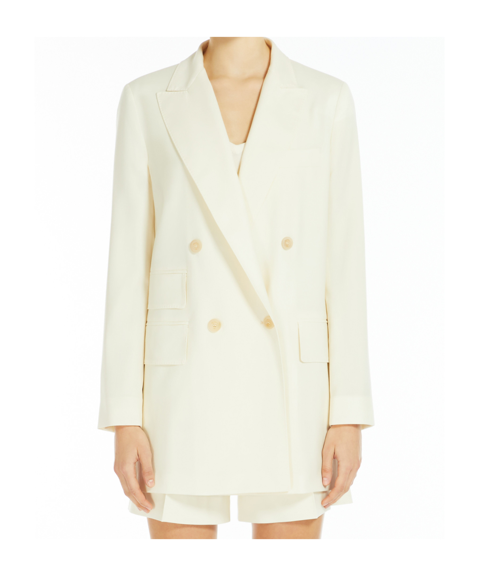 MAX MARA MAX MARA DOUBLE-BREASTED LONG-SLEEVED JACKET