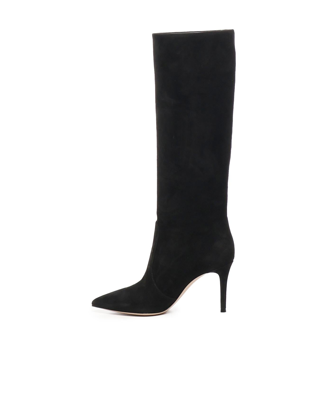 Gianvito Rossi Pointed Toe High Heeled Boots In Black