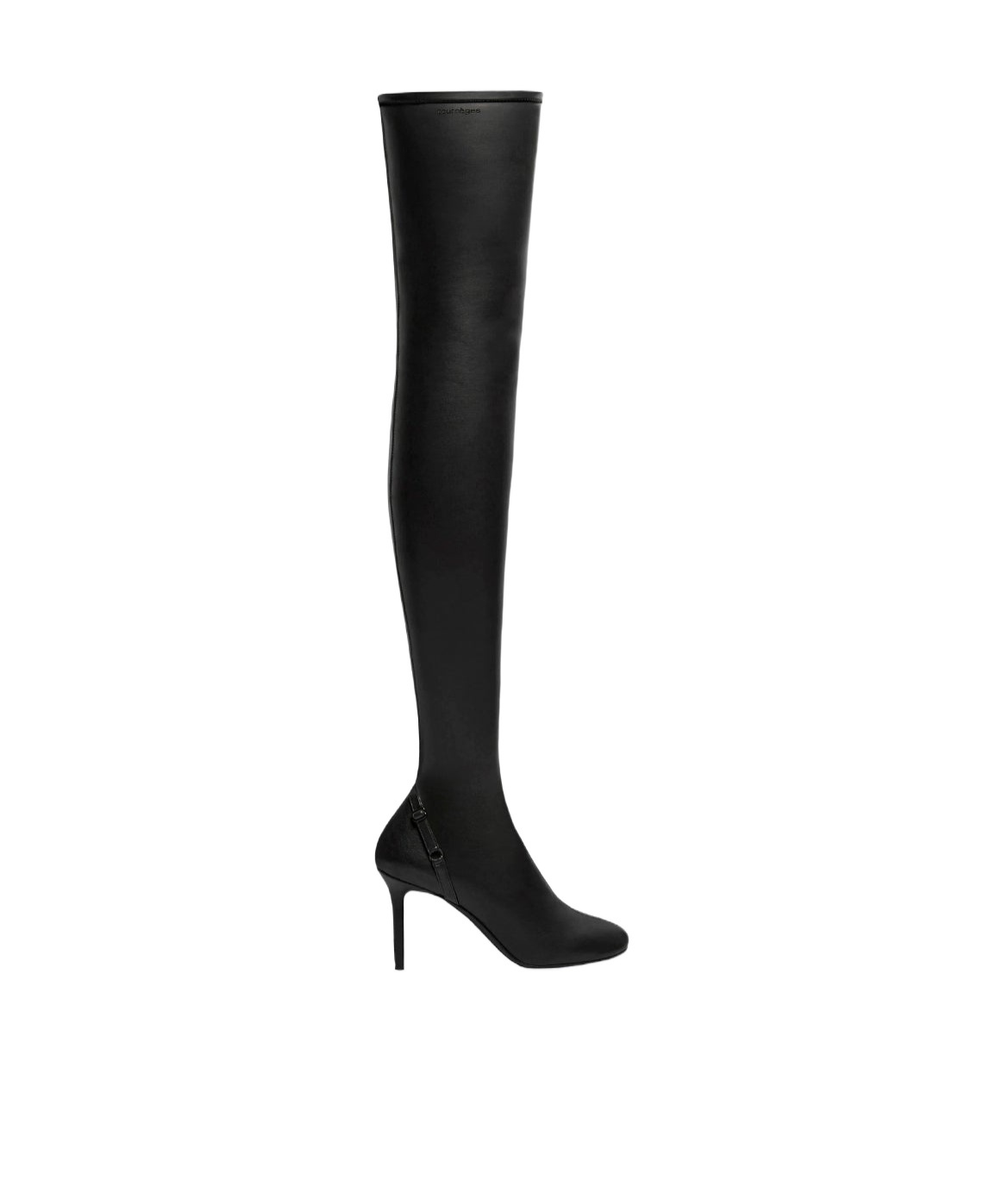 Shop Courrèges Oblique Boots In Black