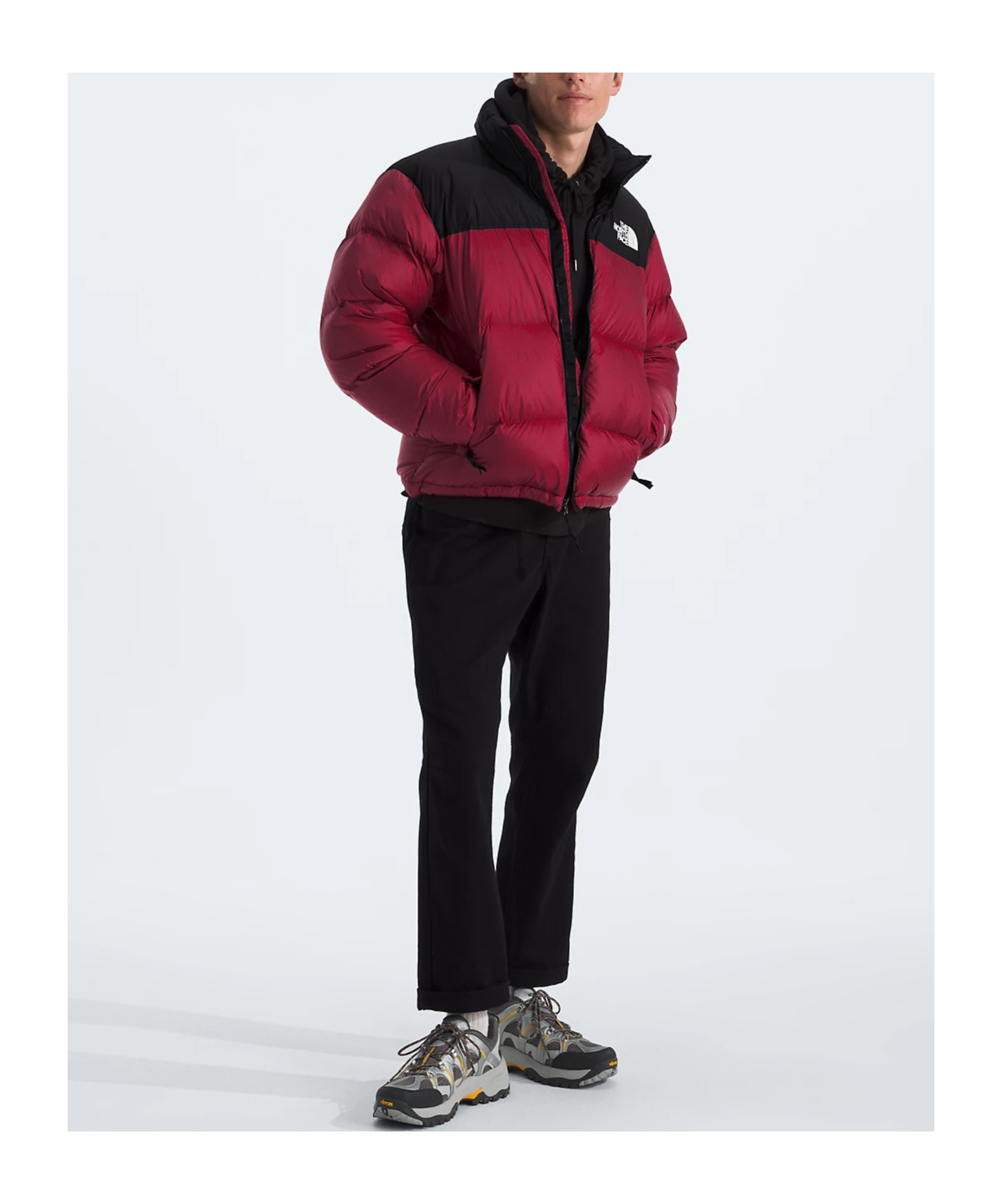The North Face Vintage Nuptse Jacket Down Jacket In Red