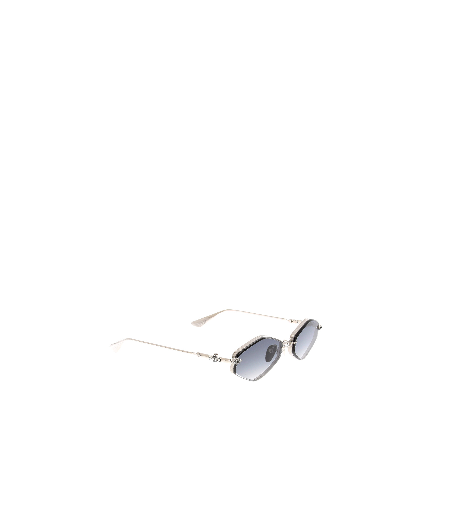 Chrome Hearts Geometric Sunglasses In Brown